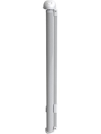 WEBABY - Puerta de seguridad para bebés en carrete KLIP - Blanco 130 cm - a partir de 24 meses