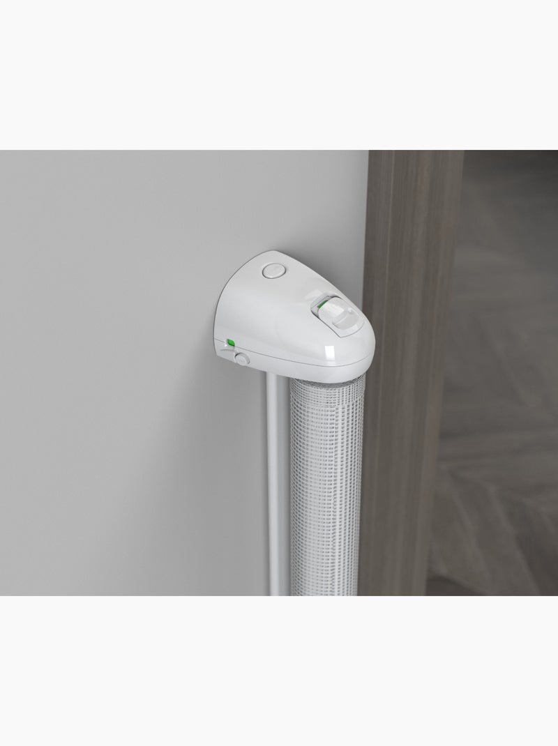 WEBABY - Puerta de seguridad para bebés en carrete KLIP - Blanco 130 cm - a partir de 24 meses Blanco - Kiabi