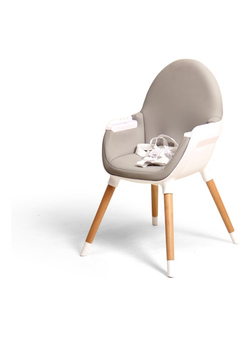 WEBABY - Trona bebé evolutiva - Blanco/Gris - 59 x 57 x 96 cm - Kiabi