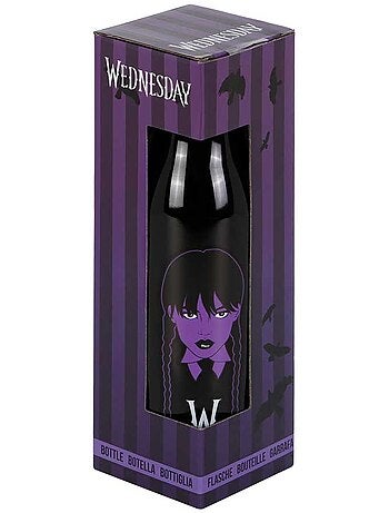 Wednesday miércoles braid botella, negro