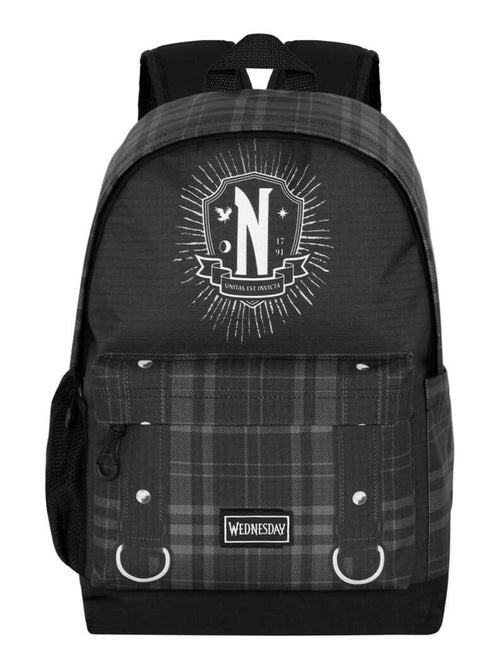 Wednesday Miércoles Chains Mochila HS PLUS, Negro - Kiabi