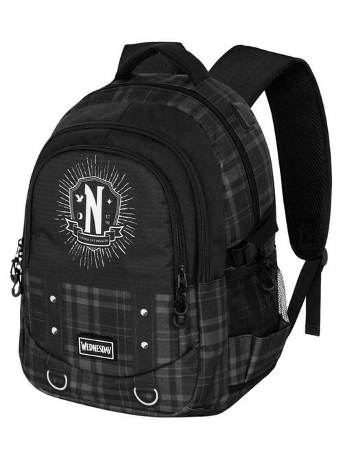 Wednesday Miércoles Chains Mochila Running PLUS, Negro - Kiabi