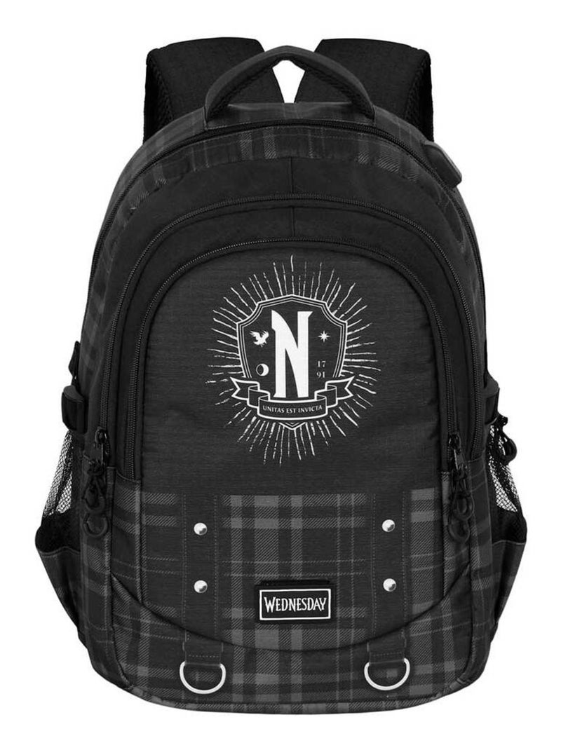 Wednesday Miércoles Chains Mochila Running PLUS, Negro Negro - Kiabi