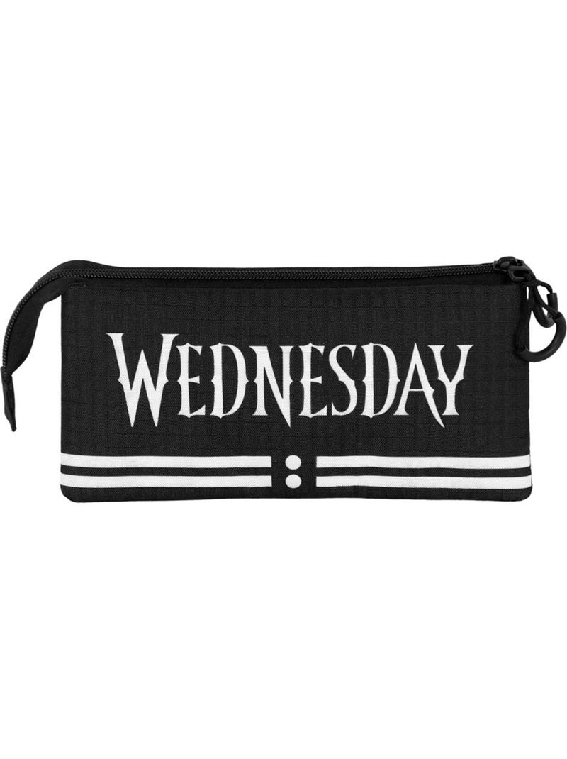 Wednesday Miércoles Cute Estuche Portatodo Triple, Gris Gris - Kiabi