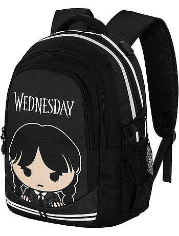 Wednesday Miércoles Cute Mochila Running PLUS, Gris