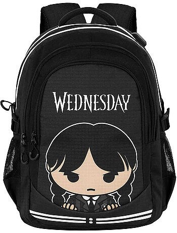 Wednesday Miércoles Cute Mochila Running PLUS, Gris