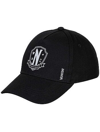 Wednesday Miércoles Original Gorra Infantil, Negro