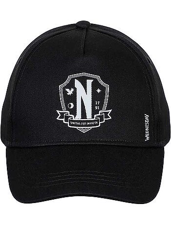 Wednesday Miércoles Original Gorra Infantil, Negro