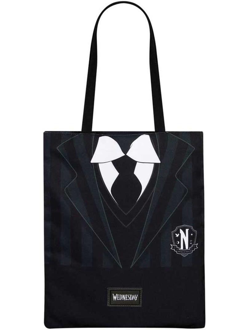 Wednesday Miércoles Uniform Bolsa de la Compra Shopping Bag, Negro Negro - Kiabi