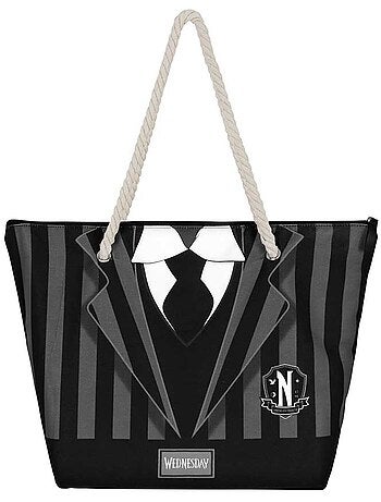 Wednesday miércoles uniform bolsa de playa soleil, negro