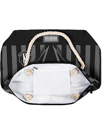 Wednesday miércoles uniform bolsa de playa soleil, negro