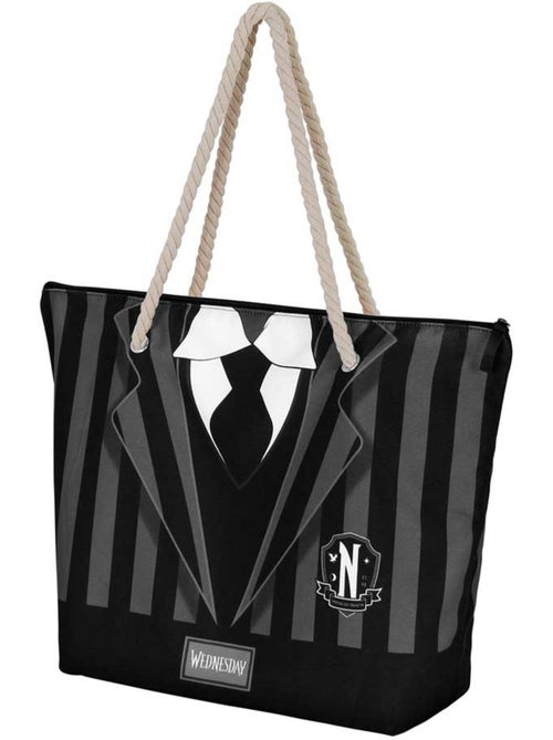 Wednesday miércoles uniform bolsa de playa soleil, negro - Kiabi