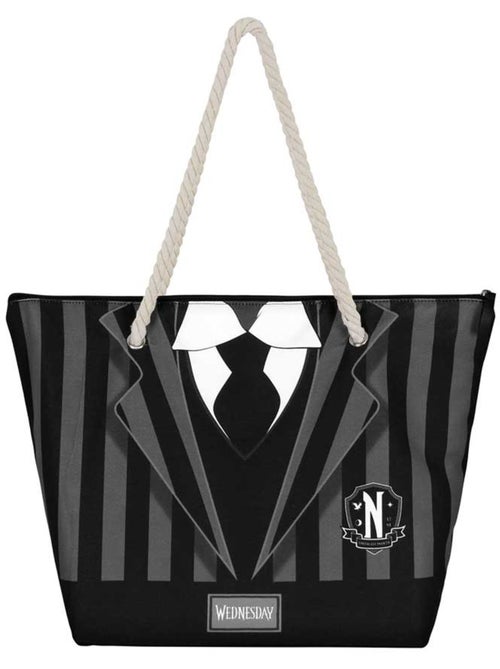Wednesday miércoles uniform bolsa de playa soleil, negro - Kiabi