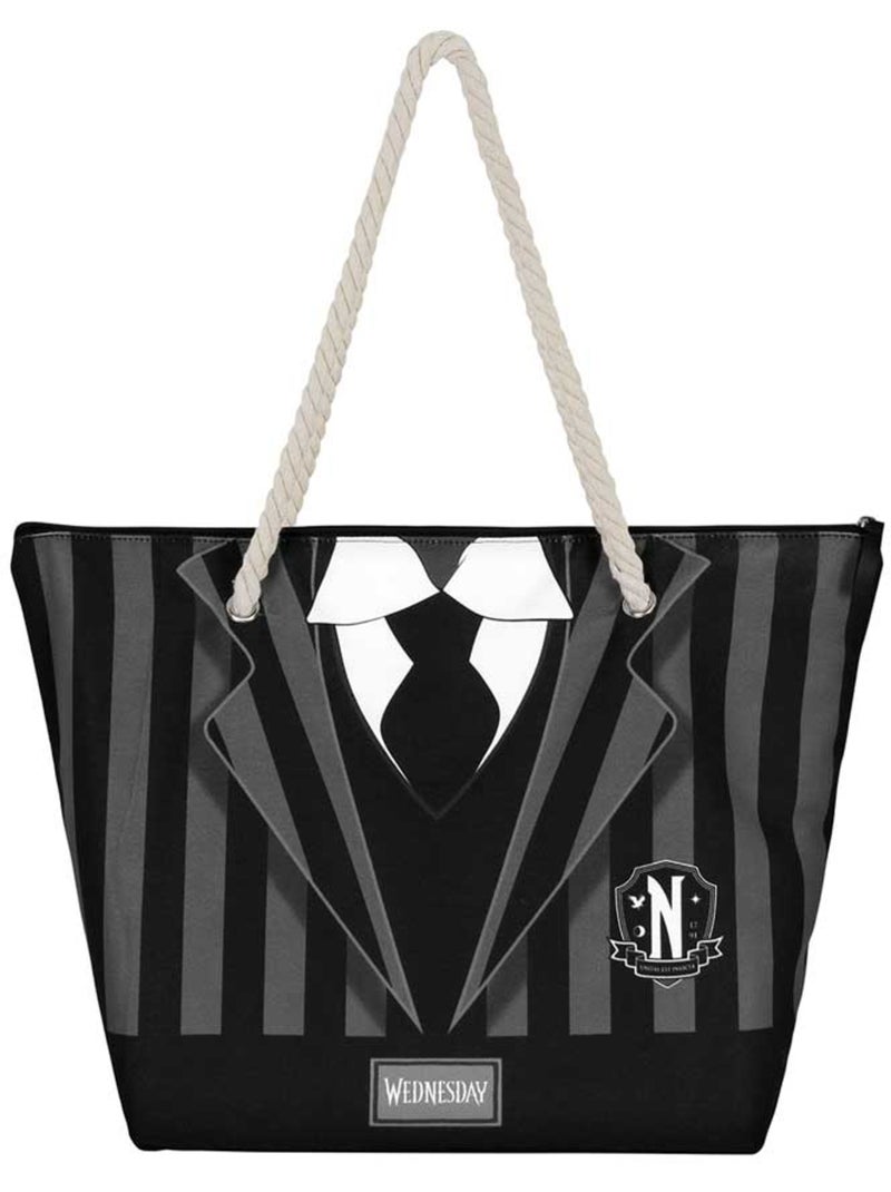 Wednesday miércoles uniform bolsa de playa soleil, negro Negro - Kiabi