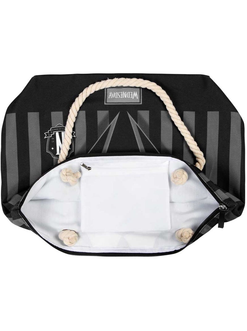 Wednesday miércoles uniform bolsa de playa soleil, negro Negro - Kiabi