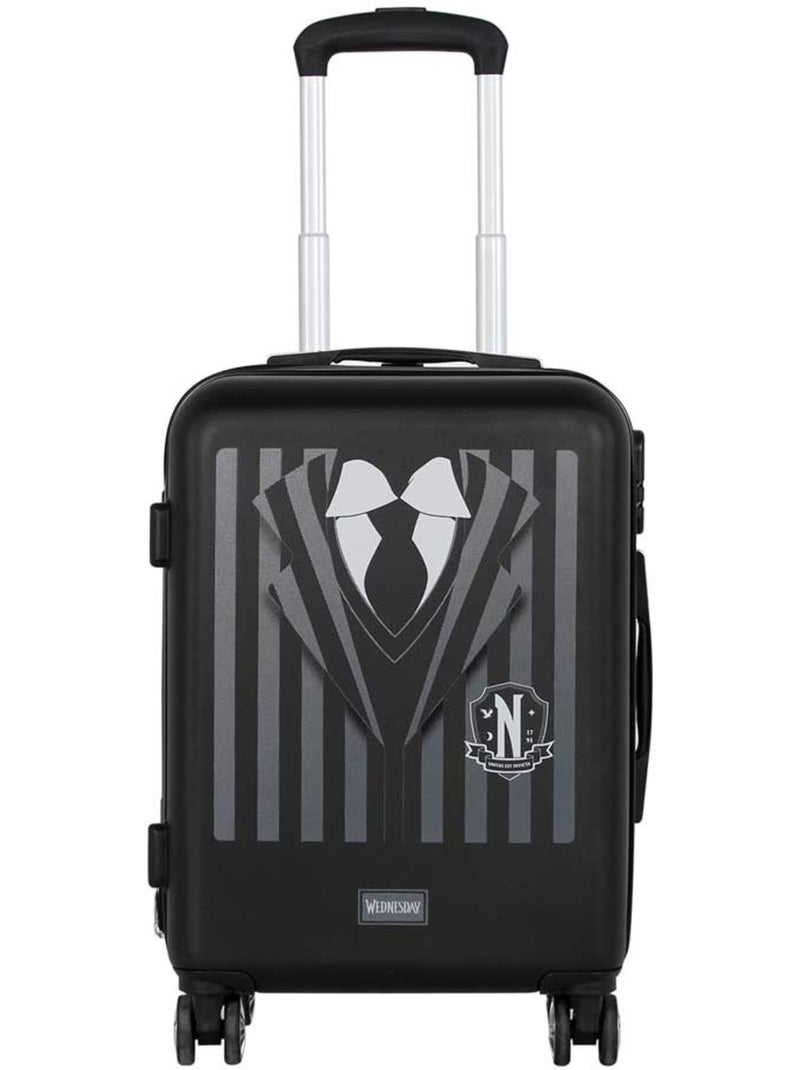 Wednesday Miércoles Uniform Maleta de Cabina ABS 4 Ruedas, Negro Negro - Kiabi