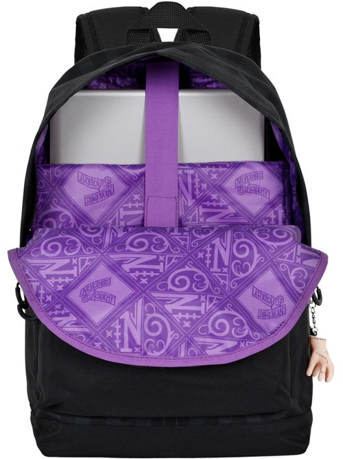 Wednesday Miércoles Uniform Mochila HS FAN 2.0, Negro - Kiabi