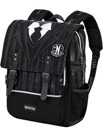 Wednesday miércoles uniform mochila oxford, negro