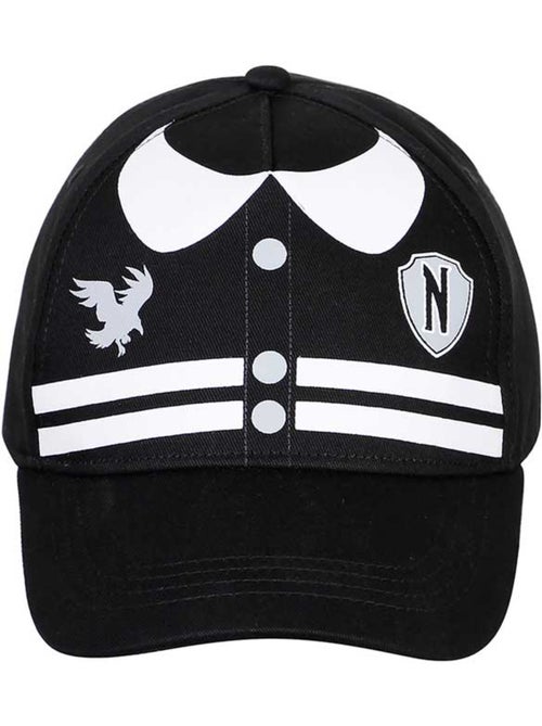 Wednesday Miércoles Varsity Gorra Infantil, Negro - Kiabi