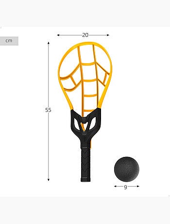 Wham-o set de raquetas grandes para niños trac-ball c/2 pelotas