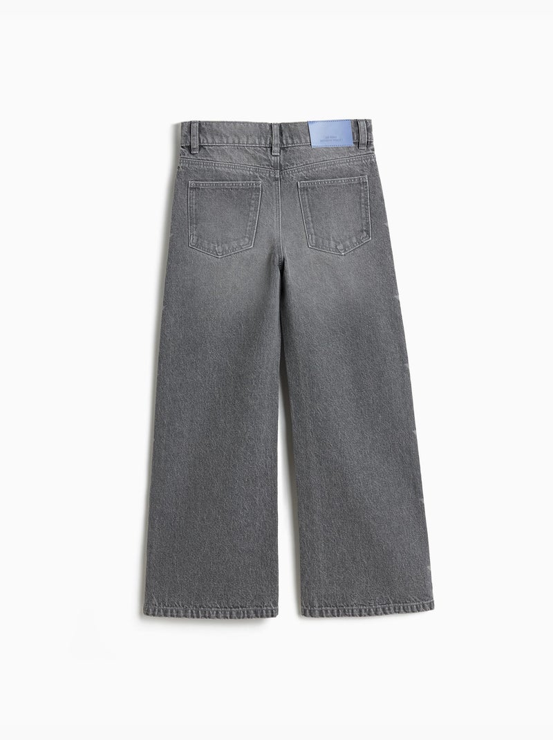 Wide Leg' Jeans, MO Fashion Gris - Kiabi