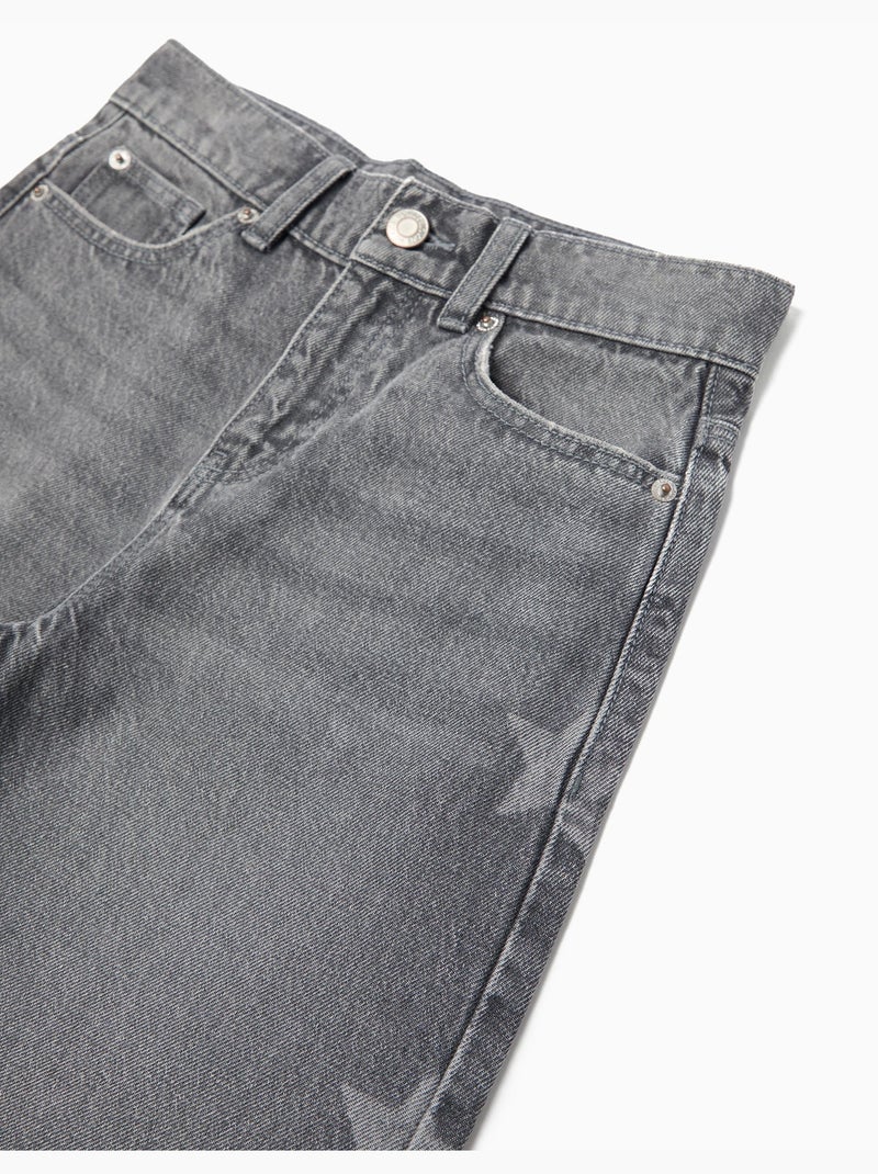 Wide Leg' Jeans, MO Fashion Gris - Kiabi