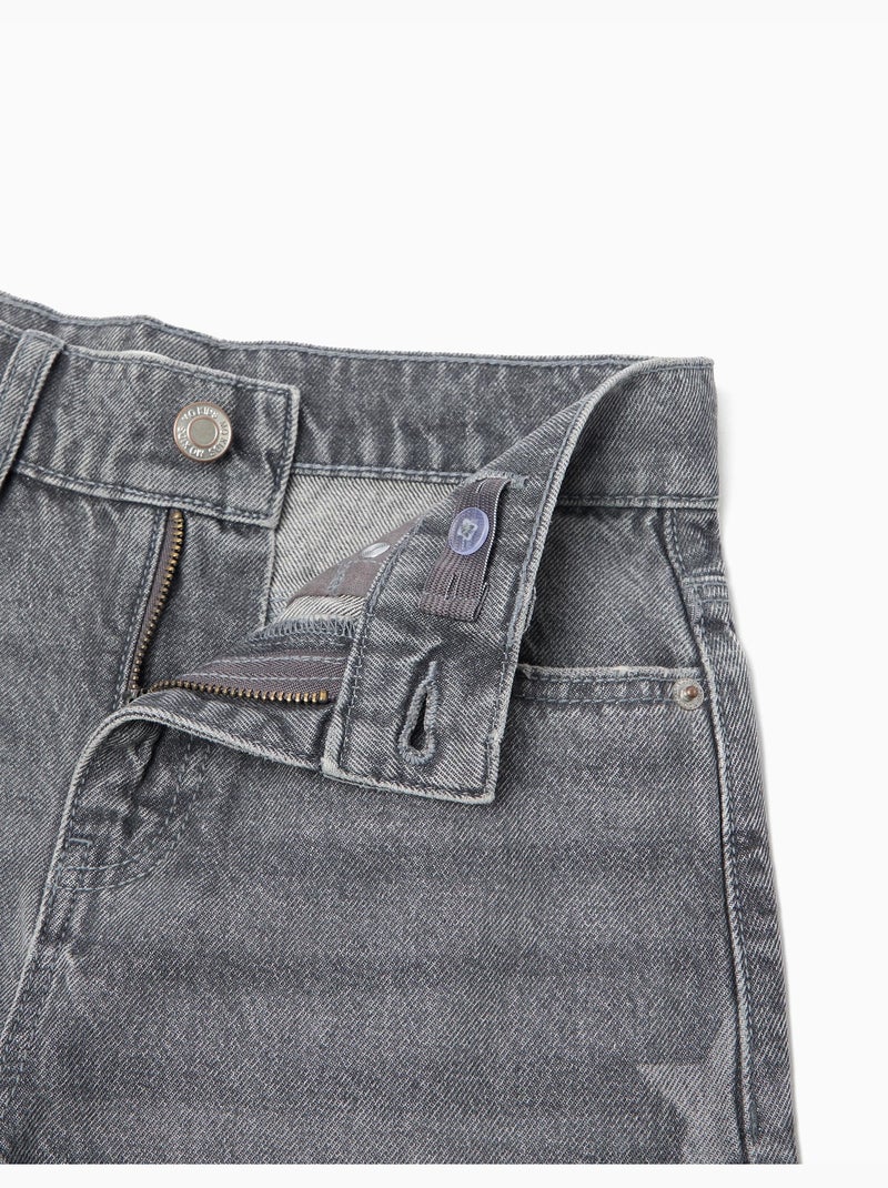 Wide Leg' Jeans, MO Fashion Gris - Kiabi