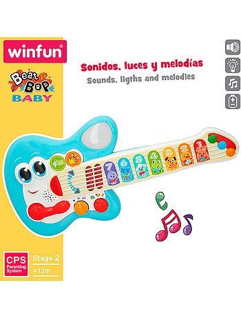 Winfun guitarra bebé táctil c/luz, sonido y melodías