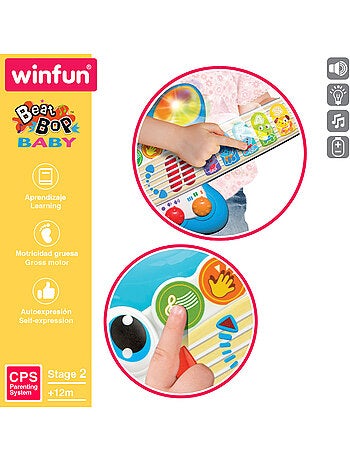 Winfun guitarra bebé táctil c/luz, sonido y melodías