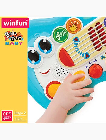 Winfun guitarra bebé táctil c/luz, sonido y melodías