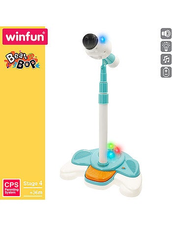 Winfun micrófono infantil inalámbrico con soporte regulable 32x23x50-150 cm