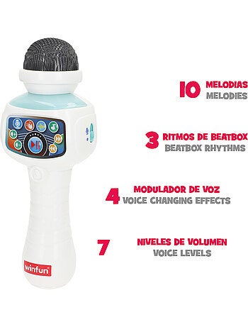 Winfun micrófono infantil inalámbrico con soporte regulable 32x23x50-150 cm