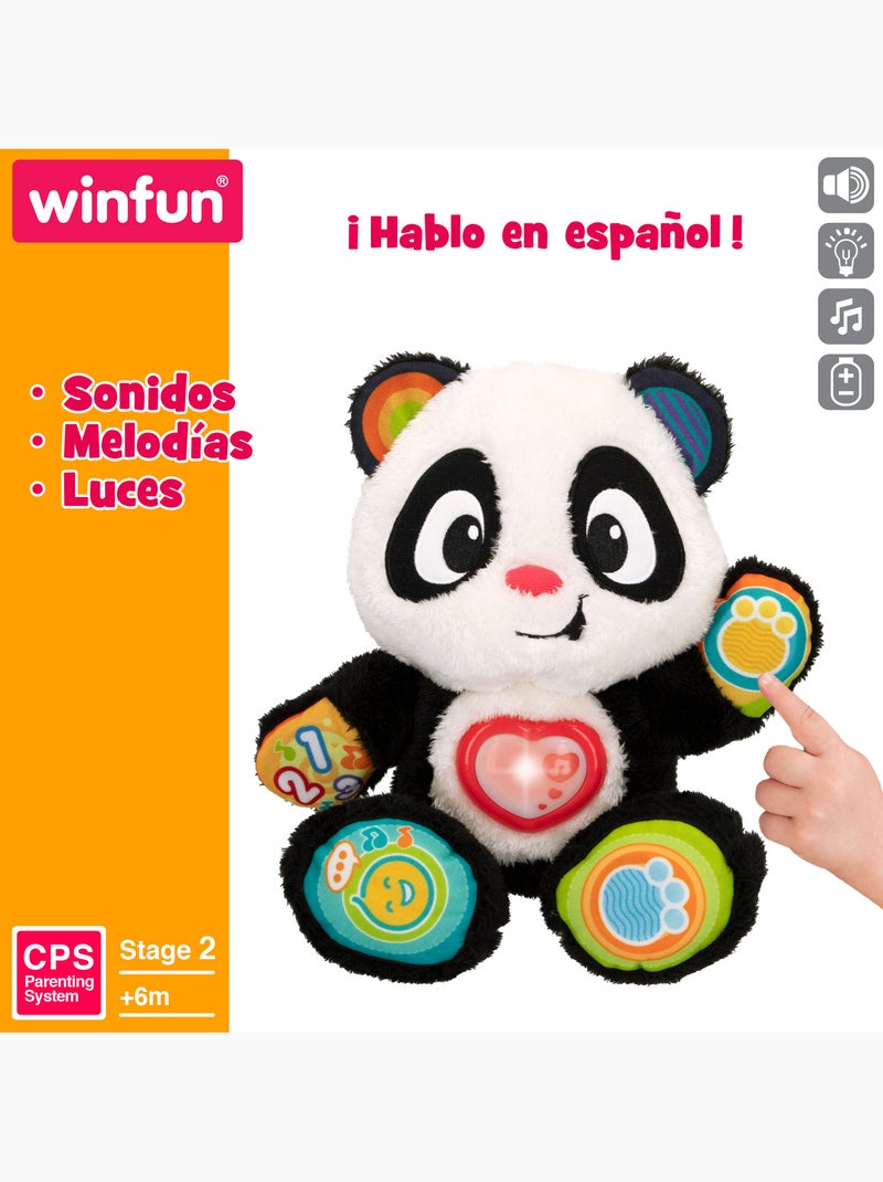 Winfun osito peluche bebé oso panda aprende conmigo Multicolor - Kiabi