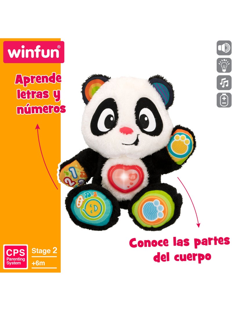 Winfun osito peluche bebé oso panda aprende conmigo Multicolor - Kiabi