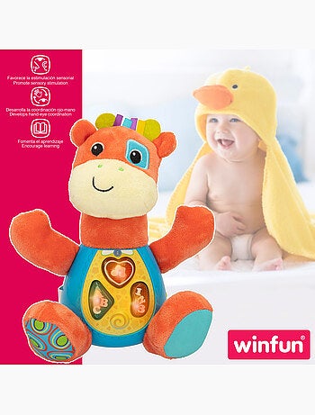 Winfun peluche jirafa que habla c/luces en español