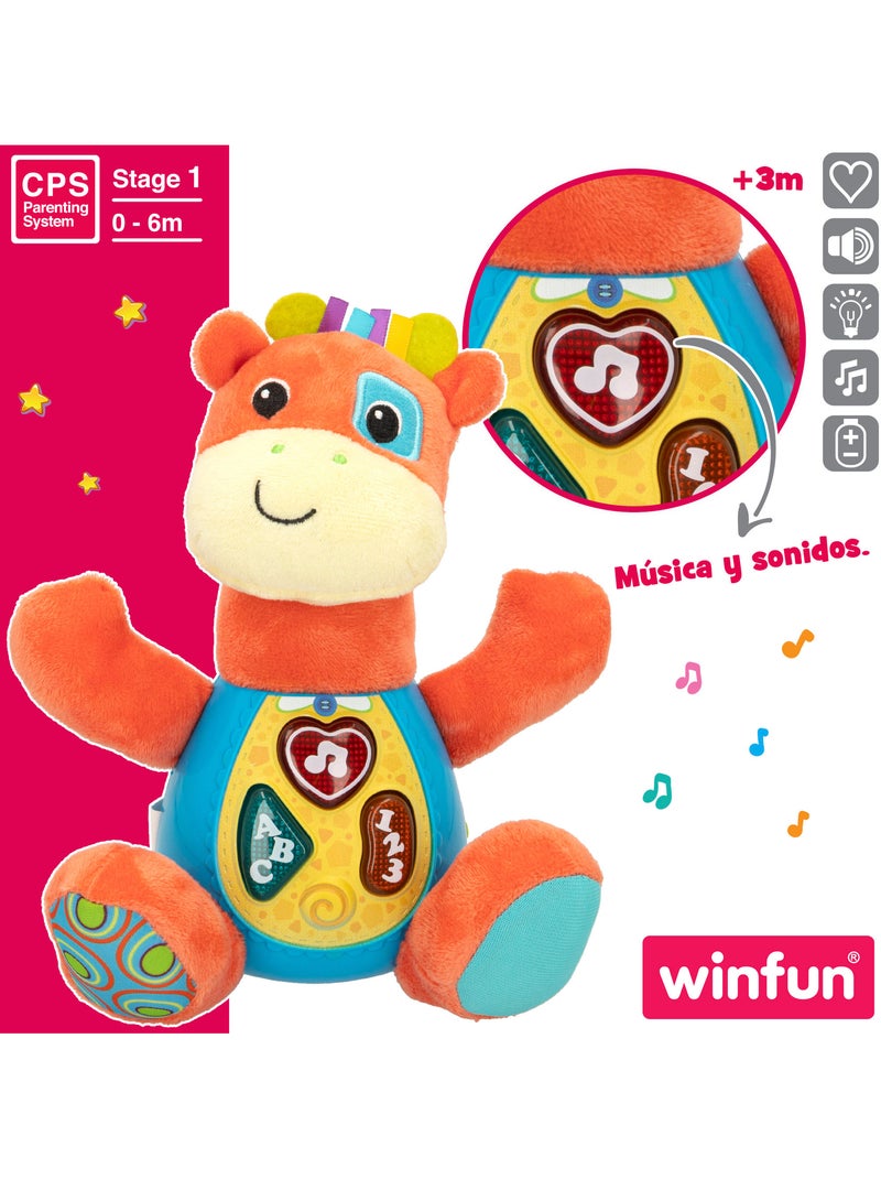 Winfun peluche jirafa que habla c/luces en español Multicolor - Kiabi
