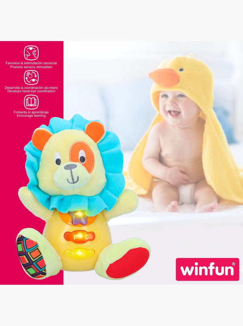 Winfun peluche león para bebé c/luz y sonido en español Multicolor - Kiabi