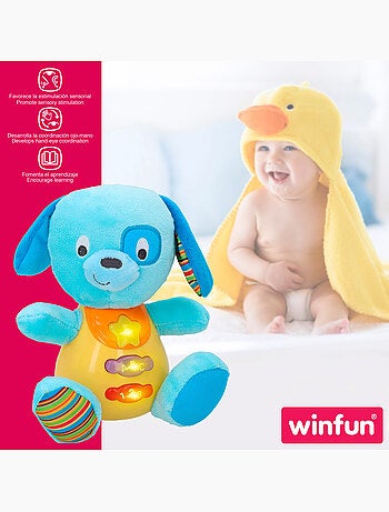 Winfun peluche perro en español c/luces