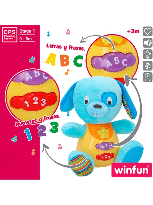 Winfun peluche perro en español c/luces - Kiabi