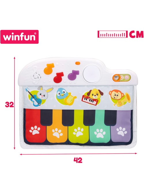 Winfun piano para bebés c/luz y sonido - Kiabi Winfun piano para bebés c/luz y sonido - Kiabi