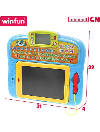Winfun tablet aprendizaje bilingüe con panel de dibujo