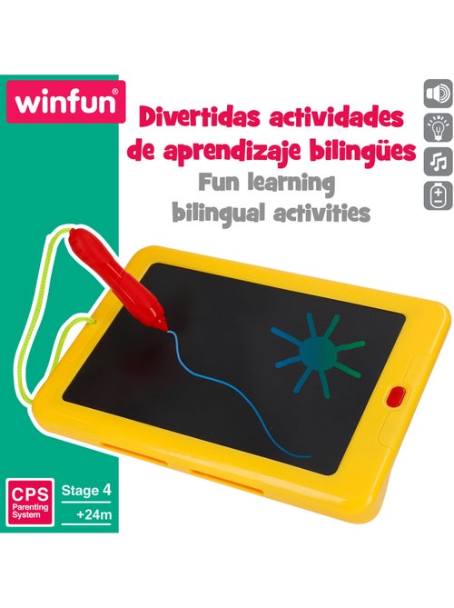 Winfun tablet aprendizaje bilingüe con panel de dibujo - Kiabi Winfun tablet aprendizaje bilingüe con panel de dibujo - Kiabi
