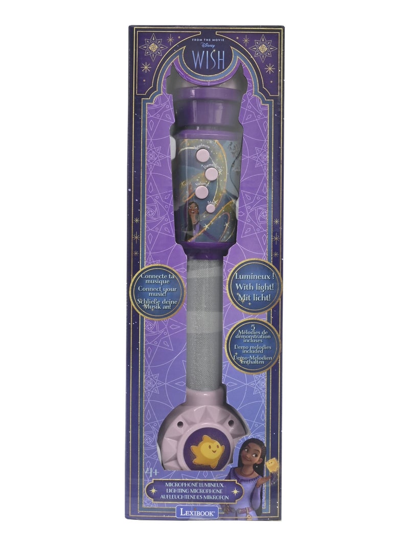 Wish Lighting Micrófono con altavoz (auxin), melodías y efectos de sonido Violeta - Kiabi