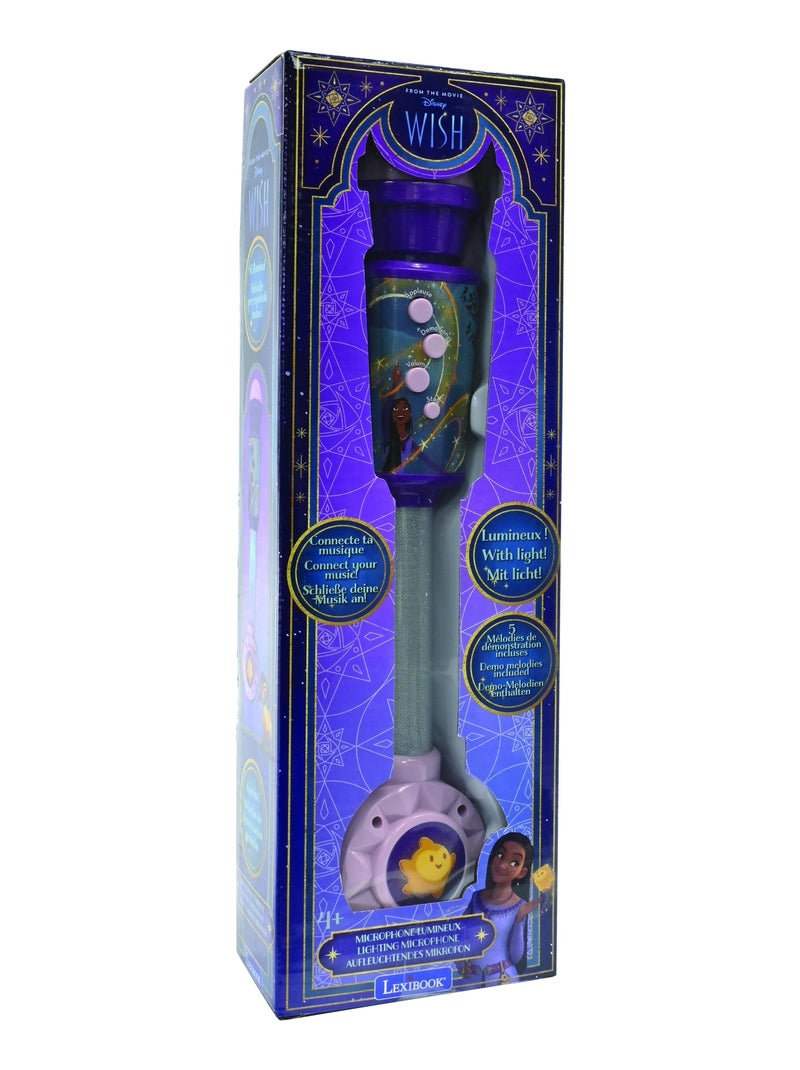 Wish Lighting Micrófono con altavoz (auxin), melodías y efectos de sonido Violeta - Kiabi