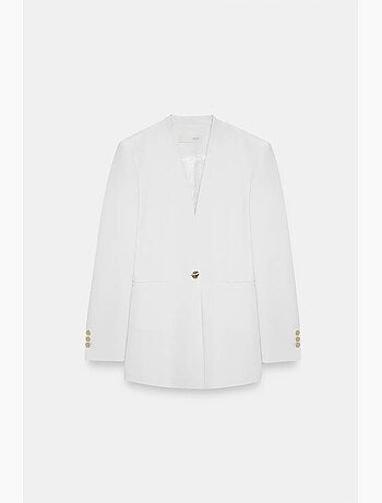 Blazer entallado de crepé dilvin