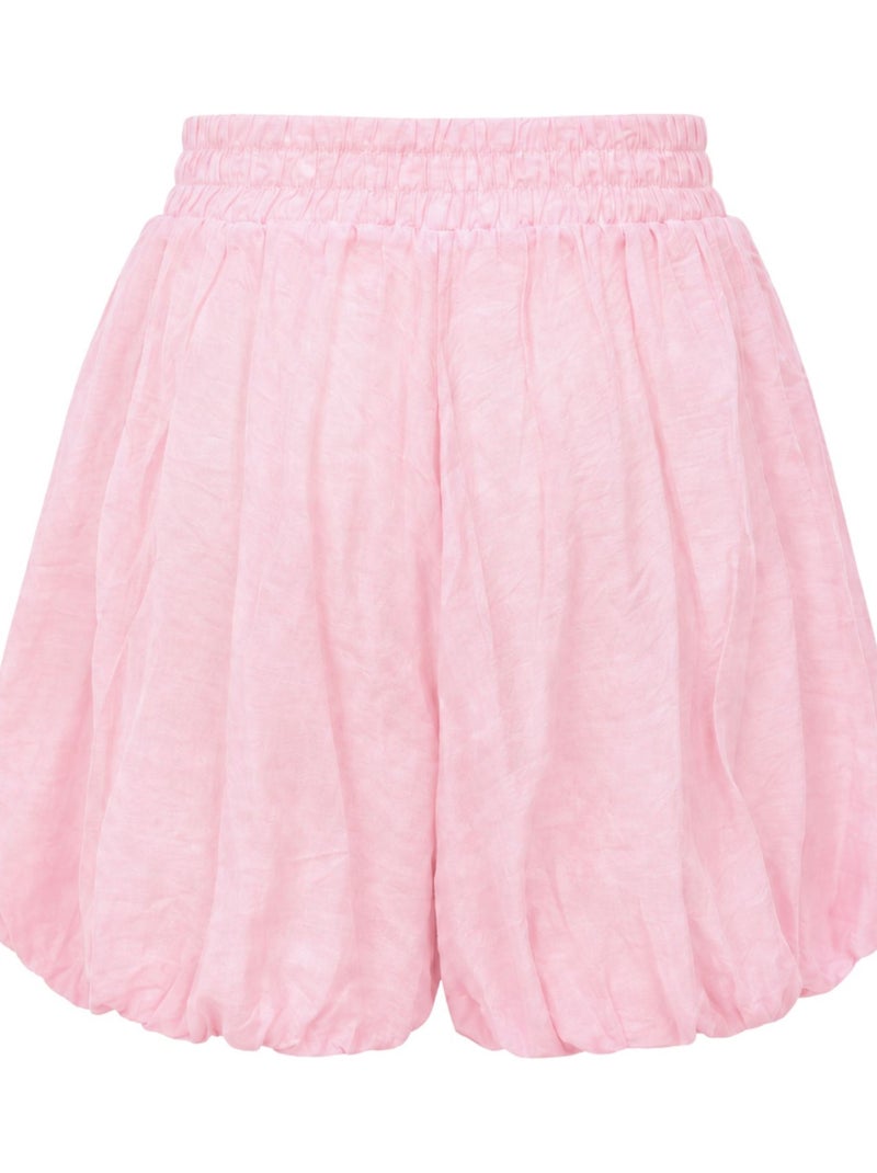 Women's minishorts de tiro alto mixray Rosa claro - Kiabi