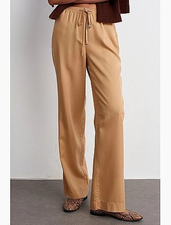 Women's pantalones de pernera ancha de tencel dilvin