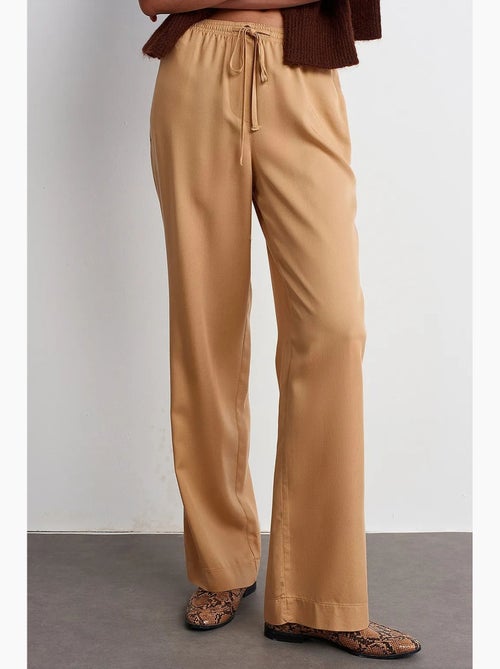 Women's pantalones de pernera ancha de tencel dilvin - Kiabi Women's pantalones de pernera ancha de tencel dilvin - Kiabi