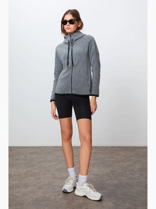 Women's sudadera afelpada con capucha y cremallera tommy - Kiabi Women's sudadera afelpada con capucha y cremallera tommy - Kiabi