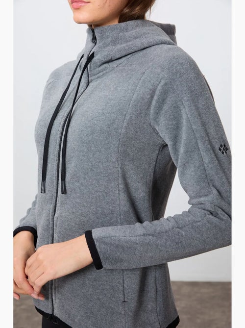 Women's sudadera afelpada con capucha y cremallera tommy - Kiabi Women's sudadera afelpada con capucha y cremallera tommy - Kiabi